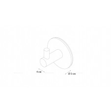 Крючок 3M - 2 штуки, черный Fixsen Equipment FX-558A