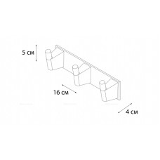 Планка 3 крючка FIXSEN TREND FX-97805-3