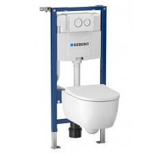 Комплект: инсталляция Geberit с подвесным унитазом и клавишей, 500.060.TC.I