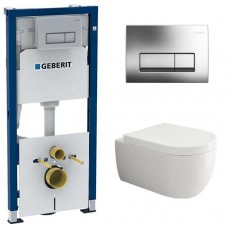 Комплект Bocchi V-Tondo 1416-001-0129 подвесной унитаз + инсталляция Geberit 458.128.21.1