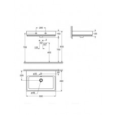 Раковина Grohe Cube Ceramic 3947300H 60 см