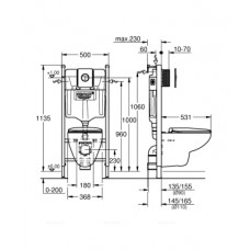 Комплект для унитаза Grohe Grohe Bau Ceramic 39415000