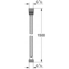 Шланг для душа Grohe Rotaflex 28417000,хром