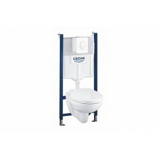 Комплект унитаз с инсталляцией Grohe Solido Ceramic 39117000 с клавишей смыва