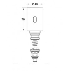 Смывное устройство для писсуара Grohe Tectron 37428000