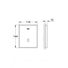 Кнопка смыва Grohe Tectron Skate 37324001 инфракрасная