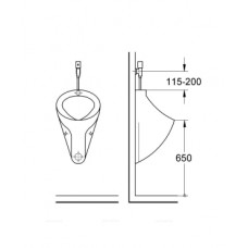 Смывное устройство для писсуара Grohe Tectron Rondo 37421000