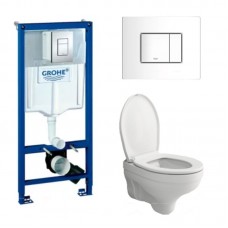 Комплект Bocchi Taormina Pro Rimless 1451-001-0129 подвесной унитаз + инсталляция Rapid SL 38772001