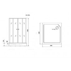 Душевая кабина Grossman Classic GR270QL, 100x100