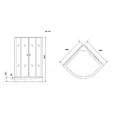 Душевая кабина Grossman Classic GR270, 100x100