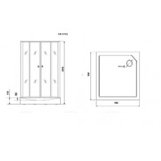 Душевая кабина Grossman Classic GR171QR, 90x90