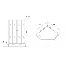 Душевая кабина Grossman Classic GR270D, 100x100