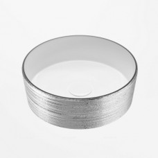 Раковина накладная Grossman Color 35 GR-5020SW серебро/белая