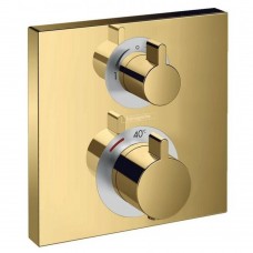 Термостат Hansgrohe Ecostat Square 15714990 для ванны с душем, полированное золото