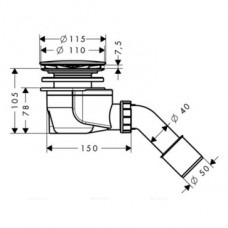 Сифон Hansgrohe Staro 60056000 для поддона
