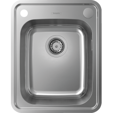 Кухонная мойка Hansgrohe S412-F340 43334800, под сталь
