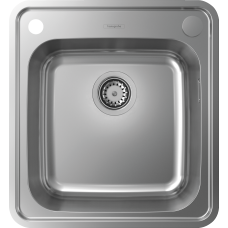 Кухонная мойка Hansgrohe S412-F400 43335800, под сталь