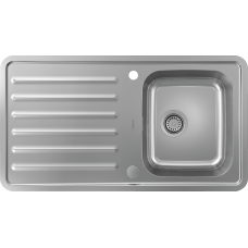 Кухонная мойка Hansgrohe S4113-F340 43337800, под сталь