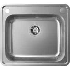 Кухонная мойка Hansgrohe S412-F500 43336800, под сталь