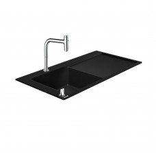 Кухонная мойка с встроенным смесителем Hansgrohe C51-F450-12 43228000, черный