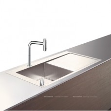 Кухонная мойка с встроенным смесителем Hansgrohe C71-F450-07 43230000, хром
