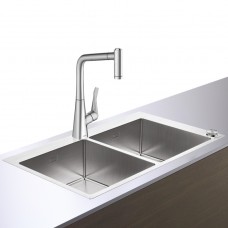 Кухонная мойка с встроенным смесителем Hansgrohe C71-F765-05 43211800, под сталь
