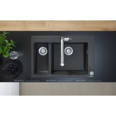 Кухонная мойка с встроенным смесителем Hansgrohe C51-F635-04 43215000, черный
