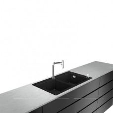 Кухонная мойка с встроенным смесителем Hansgrohe C51-F770-10 43221000, черный