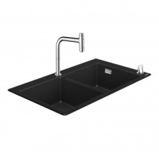 Кухонная мойка с встроенным смесителем Hansgrohe C51-F770-10 43221000, черный