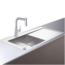 Кухонная мойка с встроенным смесителем Hansgrohe C71-F450-02 43229800, под сталь