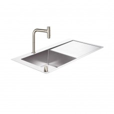 Кухонная мойка с встроенным смесителем Hansgrohe C71-F450-07 43230800, под сталь