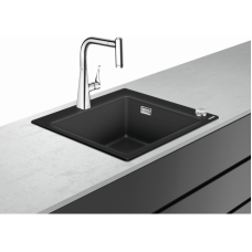 Кухонная мойка с встроенным смесителем Hansgrohe C51-F450-01 43212000, черный