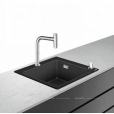 Кухонная мойка с встроенным смесителем Hansgrohe C51-F450-06 43217000, черный