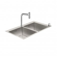 Кухонная мойка с встроенным смесителем Hansgrohe C71-F765-10 43203000, хром
