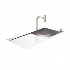 Кухонная мойка с встроенным смесителем Hansgrohe C71-F450-07 43205800, под сталь