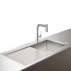 Кухонная мойка с встроенным смесителем Hansgrohe C71-F450-02 43208000, хром