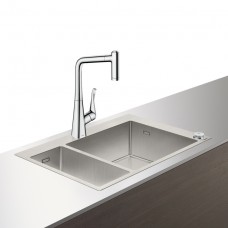 Кухонная мойка с встроенным смесителем Hansgrohe C71-F655-04 43210000, хром