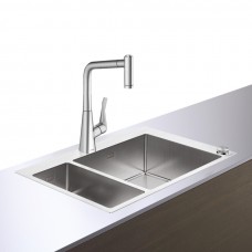 Кухонная мойка с встроенным смесителем Hansgrohe C71-F655-04 43210800, под сталь