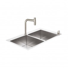 Кухонная мойка с встроенным смесителем Hansgrohe C71-F765-10 43203800, под сталь
