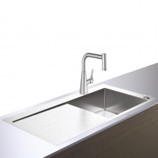 Кухонная мойка с встроенным смесителем Hansgrohe C71-F450-02 43208800, под сталь