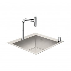 Кухонная мойка с встроенным смесителем Hansgrohe C71-F450-06 43201000, хром