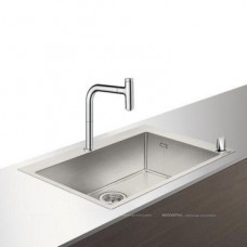 Кухонная мойка с встроенным смесителем Hansgrohe C71-F660-08 43202800, под сталь