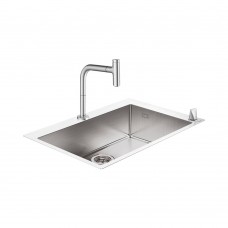 Кухонная мойка с встроенным смесителем Hansgrohe C71-F660-08 43202800, под сталь