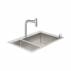 Кухонная мойка с встроенным смесителем Hansgrohe C71-F655-09 43206000, хром