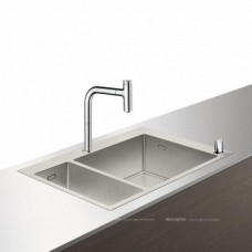 Кухонная мойка с встроенным смесителем Hansgrohe C71-F655-09 43206800, под сталь