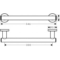 Поручень Hansgrohe Logis Universal 41713000 хром