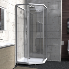 Душевая кабина IDO Showerama 10-5 Comfort 90х90 см 131.401.201.301 прозрачное стекло, профиль белый