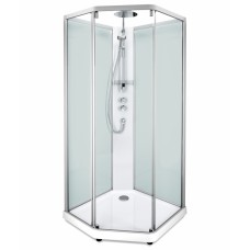 Душевая кабина IDO Showerama 10-5 Comfort 100х100 см 131.404.208.314 прозрачное стекло, профиль хром