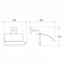 Бумагодержатель с крышкой IDDIS Corot L206B