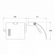 Бумагодержатель с крышкой IDDIS Renior L046